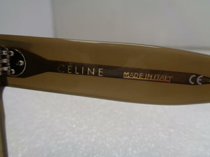Céline Cat Eye Sunglasses Acetate Smoked Transparent Frame 4S004CPLP.38NO NEW SR