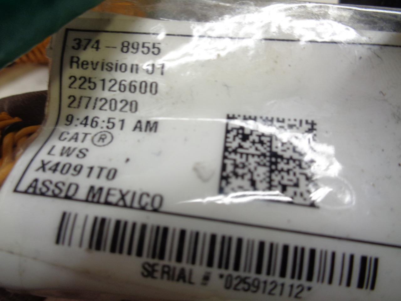 NEW CATERPILLAR ENGINE WIRING HARNESS 3748955 627K WHEEL TRACTOR-SCRAPER R4