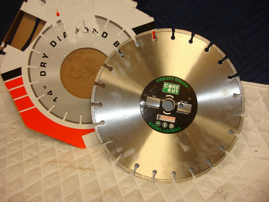 NEW CORE CUT G4000 UTILITY GREEN 14" X .125 DRY SEGMENTED DIAMOND BLADE SP1