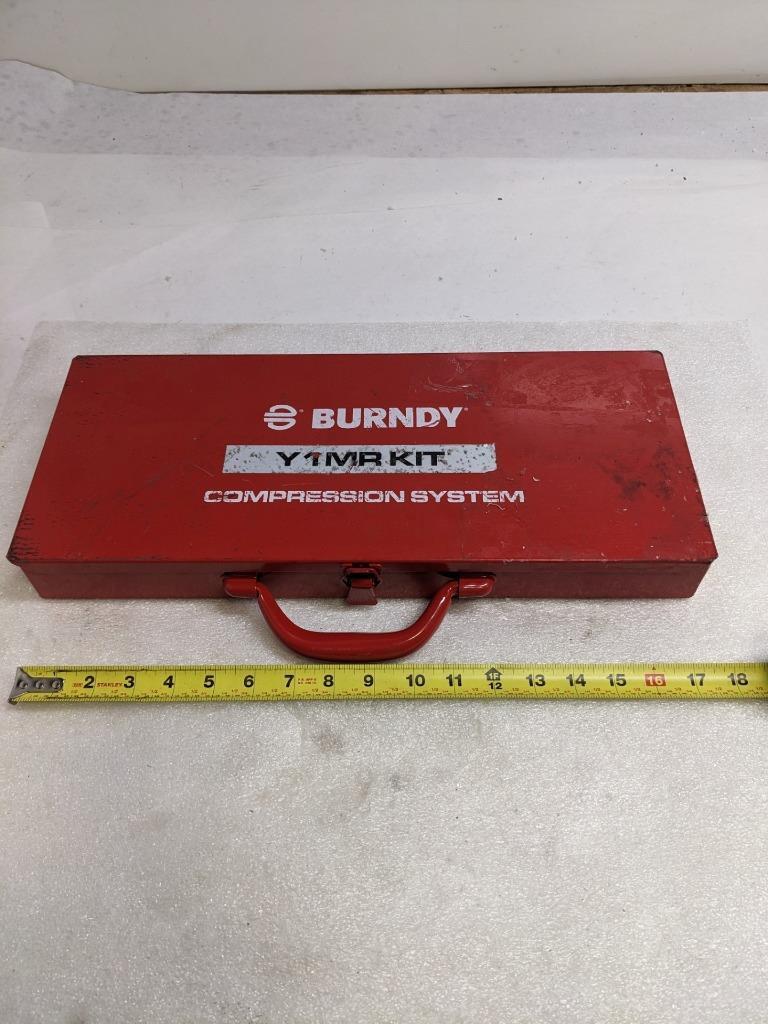 BURNDY Y1MRKIT CRIMPER AND CONNECTOR KIT YS, YSV 4.5 TON FOR WIRE/CABLE NEW R27