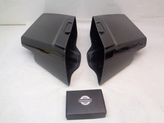 ADVANBLACK 4.5" STRETCHED SINGLE CUTOUT SADDLEBAG 2014+ HARLEY TOURING SB14  SR