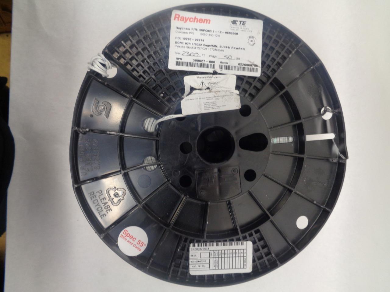 RAYCHEM HOOK UP WIRE 12AWG CL GP INSL600V 55PC0211-12-9CS2600 2300FT R35