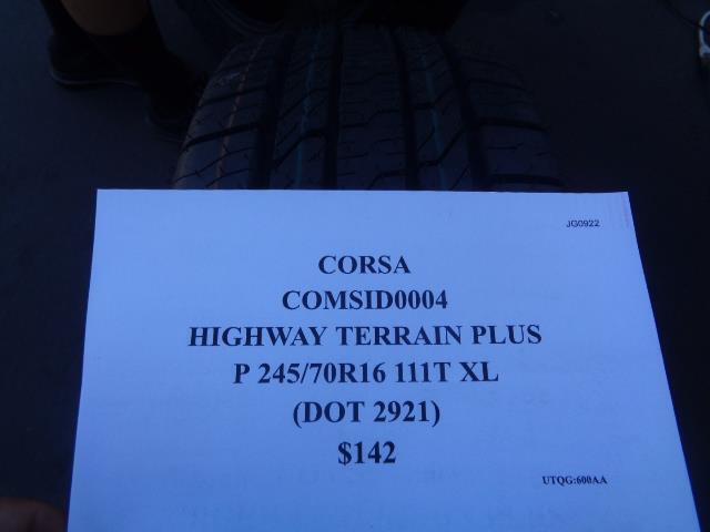 CORSA HIGHWAY TERRAIN PLUS P 245 70 16 111T SL TIRE COMSID0004 SU16