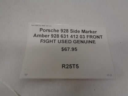 Porsche 928 Side Marker Amber 928 631 412 03 FRONT RIGHT USED GENUINE R25T5