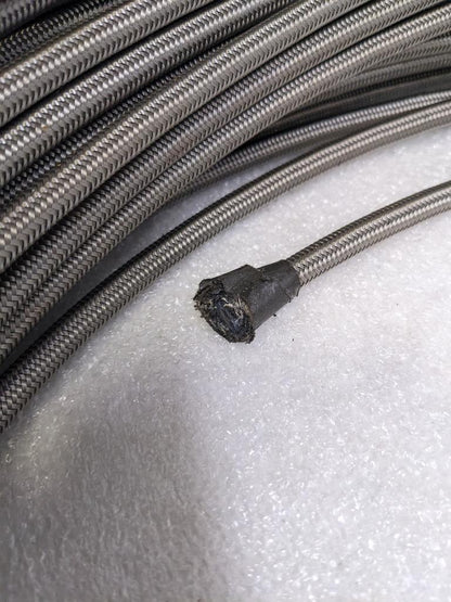 UNBRANDED BRAIDED METAL BRAKE HOSE 340' TEFLON LINED 3/16" ID 5/16" OD NEW R3T3