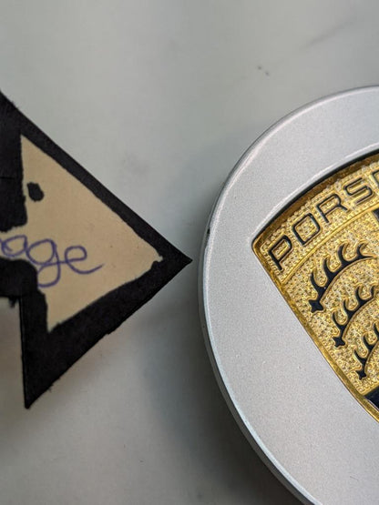 PORSCHE GRAY COLORED CENTER CAP (2) 7L5601149 NEW R21T2