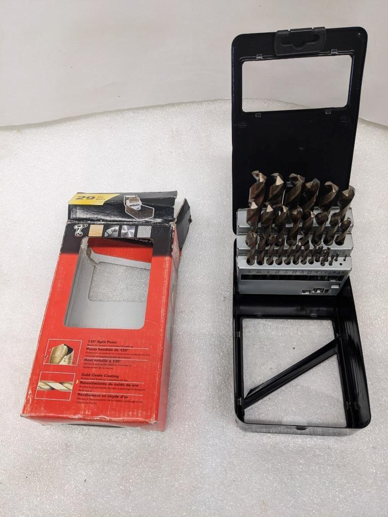 SKIL 98029 GOLD OXIDE DRILL BIT SET 29PC MAX 1500RPM MISSING DRILL BIT NEW R22