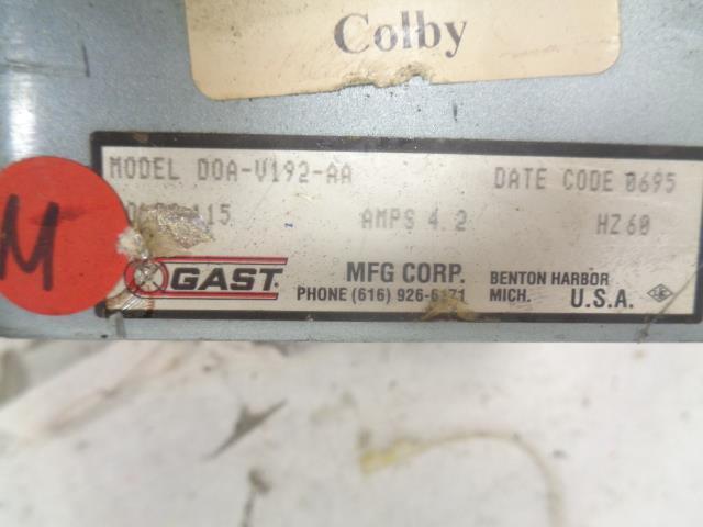 GAST VACUUM PUMP DOA-V192-AA 60HZ 115VAC NEW J1