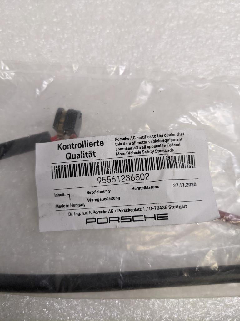 PORSCHE 95561236502 FRONT BRAKE PAD WEAR SENSOR FOR 03-10 CAYENNE NEW PGB2TB