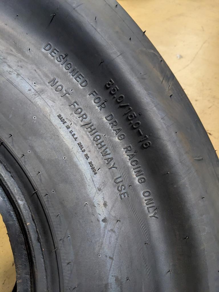 2 MICKEY THOMPSON ET DRAG WL 35.0 15.0 16 DRAG TIRES ROLLOVER 111 250839 CQ3