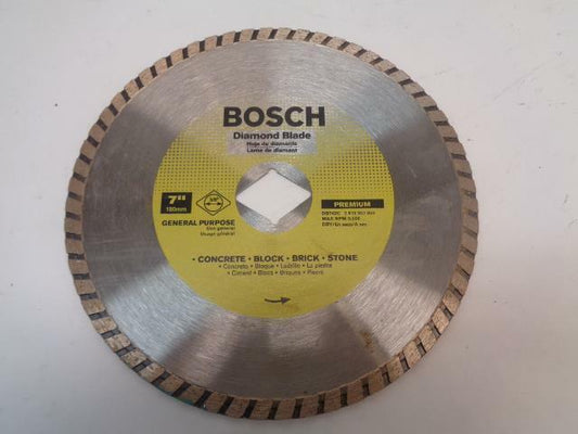 BOSCH 7" PREMIUM GENERAL PURPOSE TURBO DIAMOND CIRCULAR SAW BLADE DB742C SP1T2