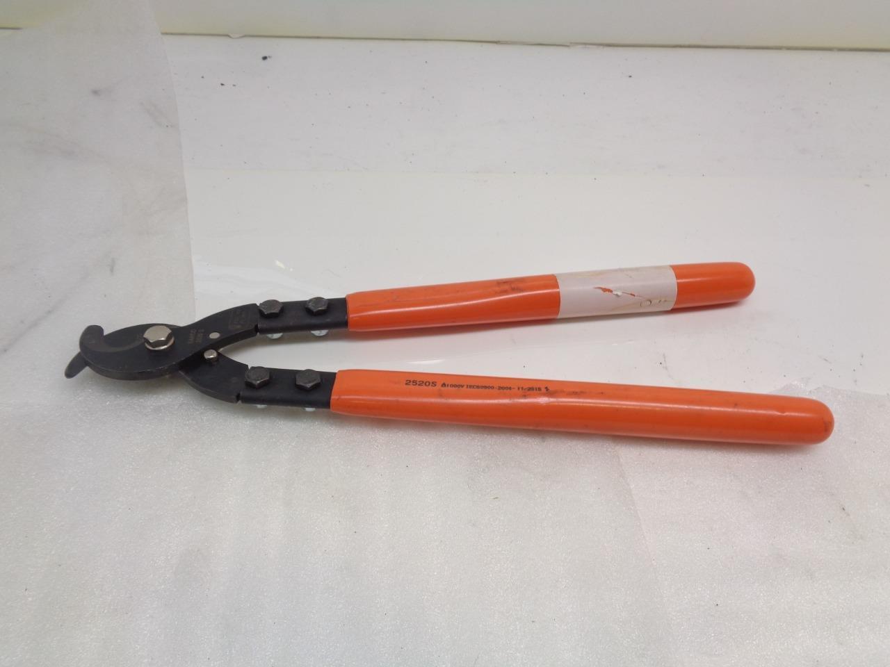 NEW BAHCO 2520 S INSULATED 1000V CABLE CUTTERS 30mm MAX CUTTING DIAMETER R22