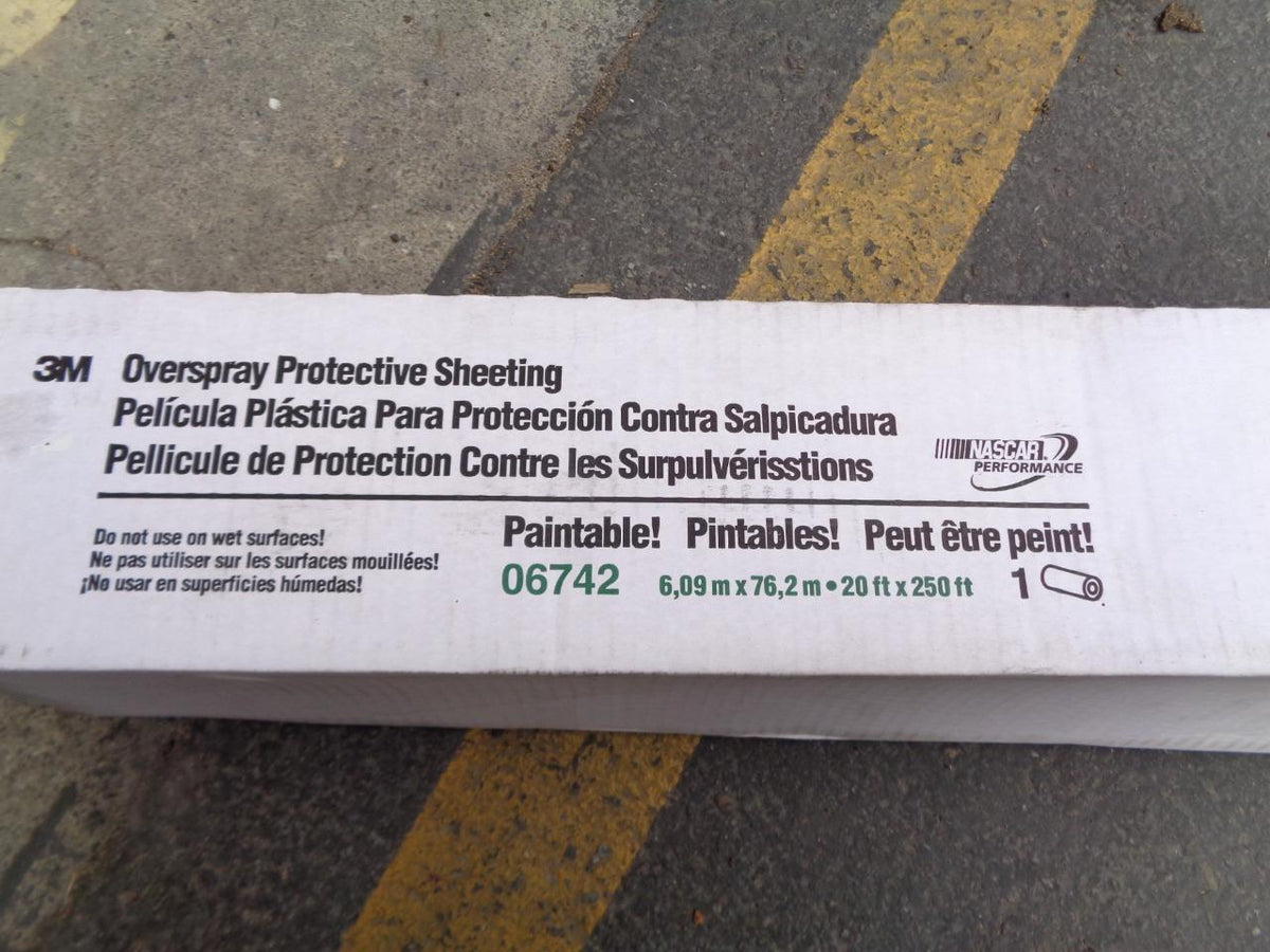 3M OVERSPRAY PROTECTIVE SHEETING 20'x250' 06742 R10