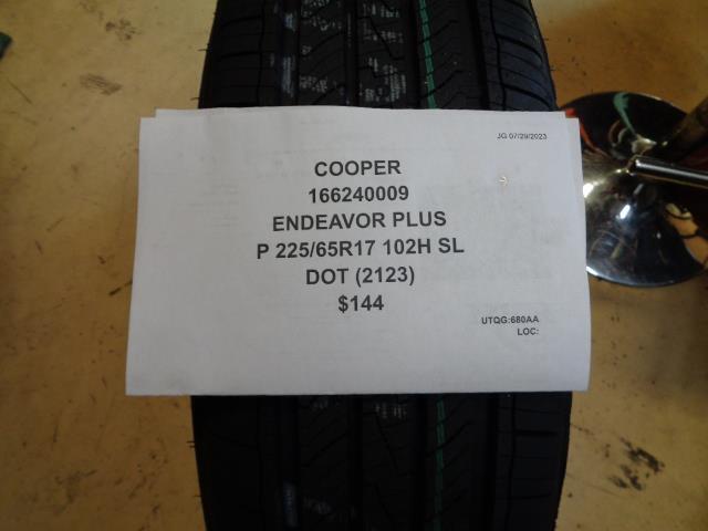 COOPER ENDEAVOR PLUS P 225 65 17 102H SL ALL SEASON TIRES 166240009 CQ2
