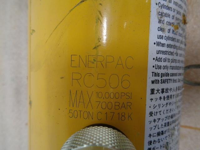 NEW ENERPAC RC506 50 TON CAPACITY HYDRAULIC CYLINDER (MISSING HANDLES) BSRG5