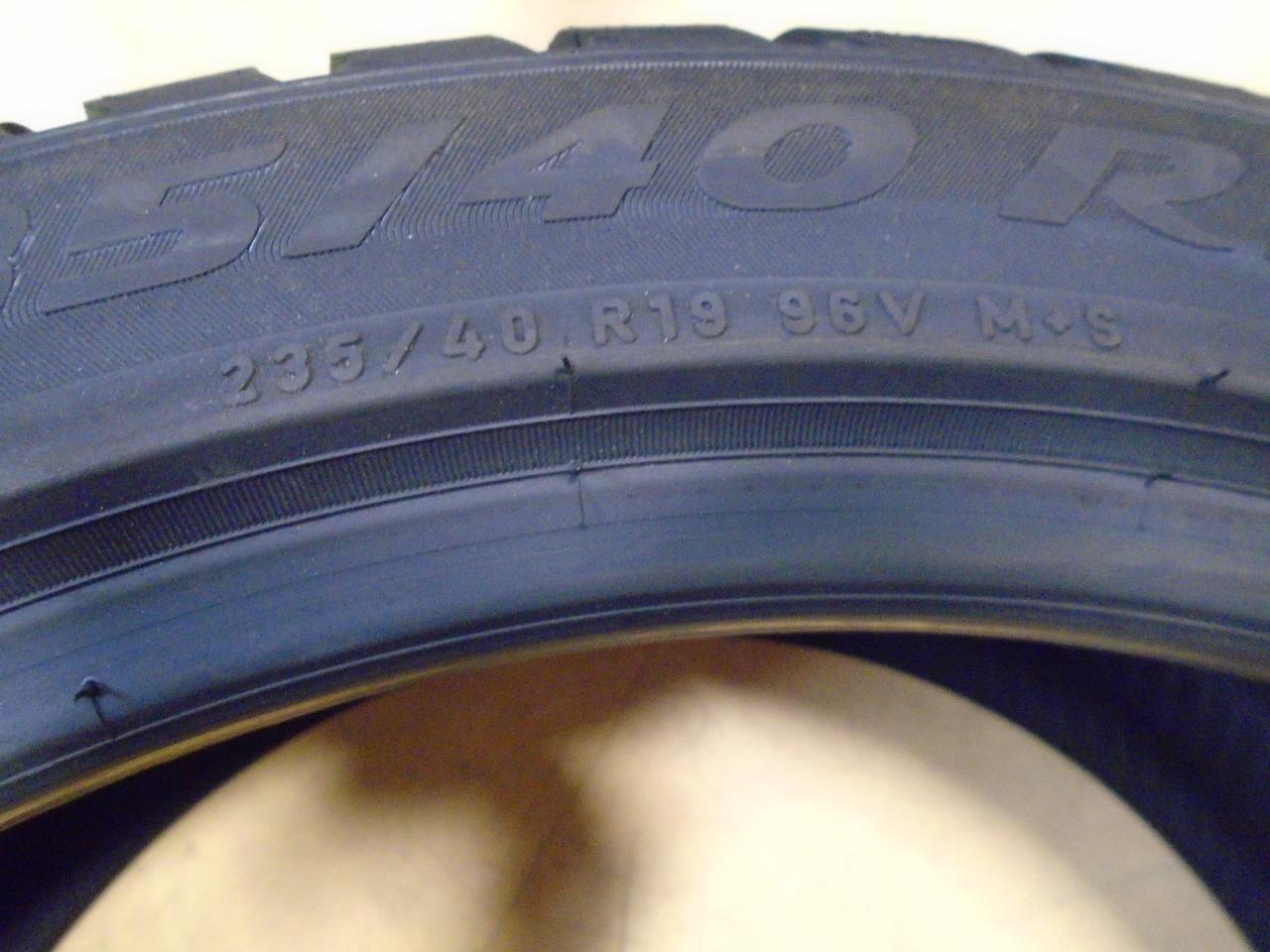 2 PIRELLI SOTTOZERO 3 WINTER 235 40 19 96V TIRES 2742600 CQ1