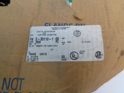 NEW TYCO 408-2049-4 RING TONGUE CONNECTORS LOT OF 2490 R5