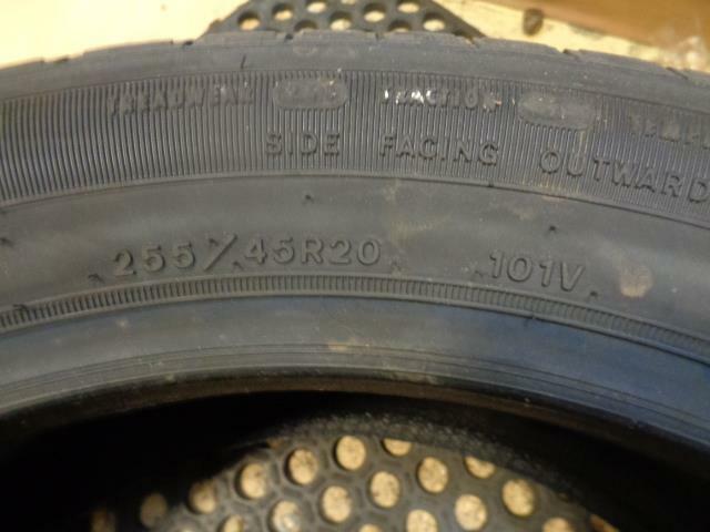 1 NEW GOODYEAR EAGLE RS-A 255 45 20 101V SL ALL SESAON TIRE 732007741