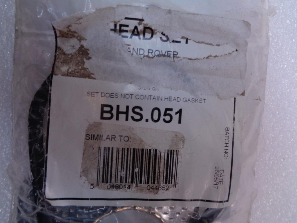 NEW HEAD SET KIT (DOES NOT HAVE HEAD GASKET) FOR LAND ROVER BHS.051 R15