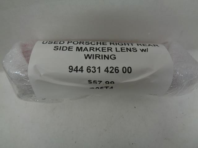 USED PORSCHE RIGHT REAR SIDE MARKER LENS w/ WIRING 944 631 426 00 R25T4