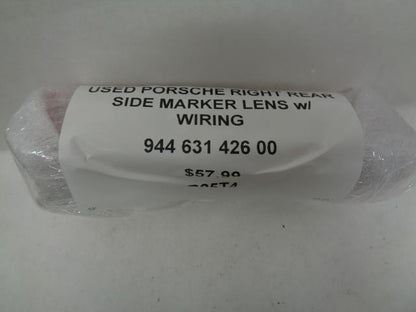 USED PORSCHE RIGHT REAR SIDE MARKER LENS w/ WIRING 944 631 426 00 R25T4