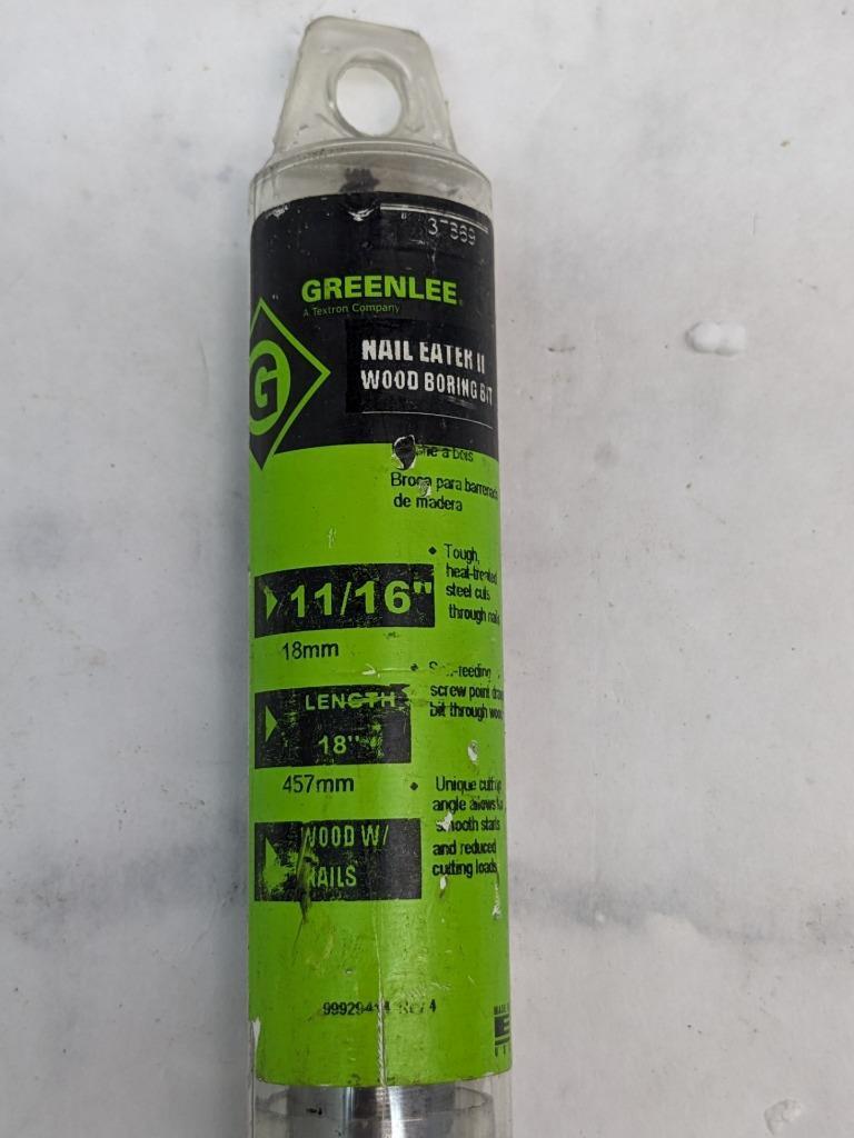 GREENLEE 37869 11/16"X18" NAIL EATER EXTREME IMPACT DRILL BIT NEW D0