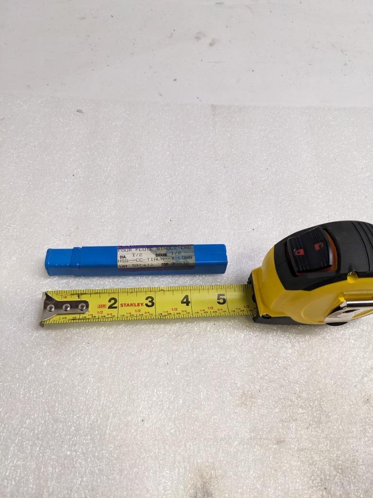 NIAGARA CUTTERS 09832 4-FLUTE1/2" DIA. 5" OAL HSS-CC-TIALN END MILL NEW R22T5