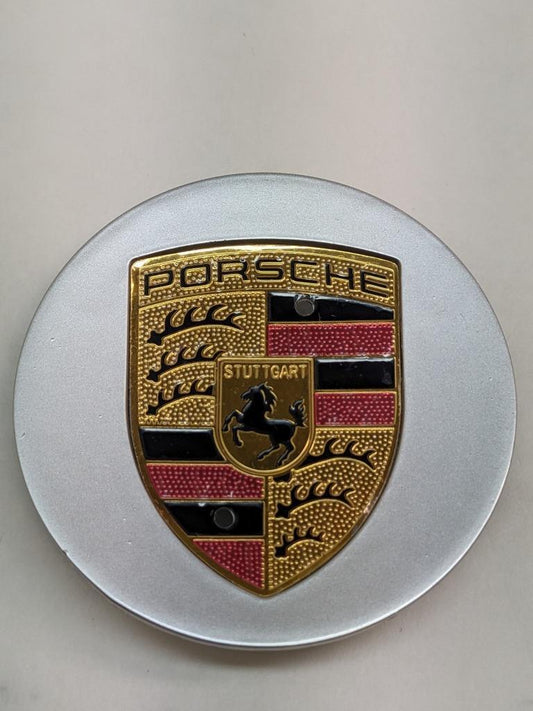 PORSCHE GRAY COLORED CENTER CAP (4) 7L5601149 NEW R21T2
