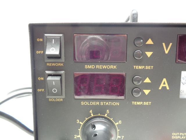 853D 3-IN-1 MULTI-FUNCTION SOLDERING IRON HOT AIR GUN AND DC SUPPLY R29