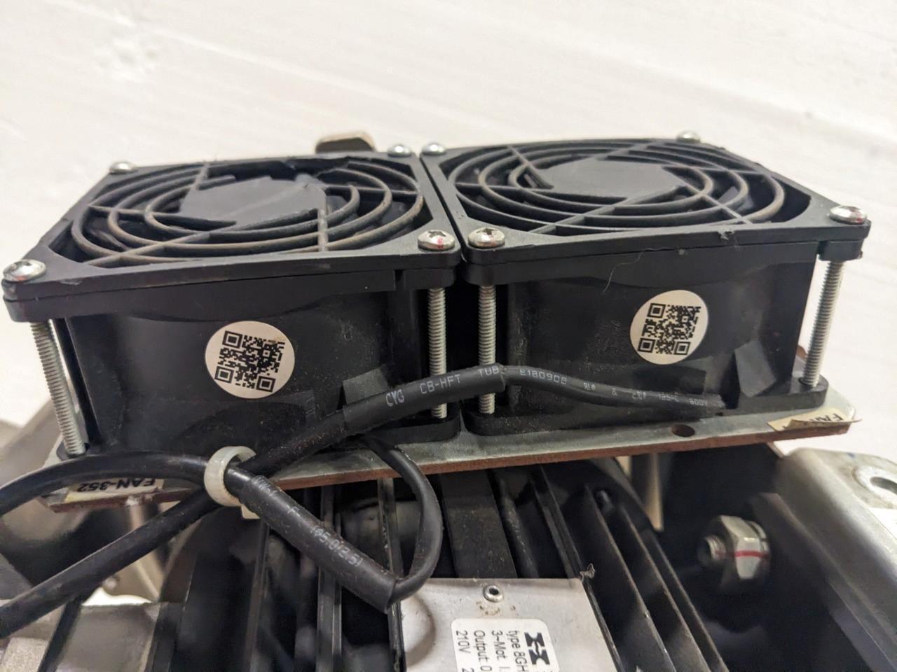 NEW AIRTECH 9675475 VACUUM MOTOR 18,000 RPM MAX SPEED 3-PHASE 900 W 1.2 HP BSRG9