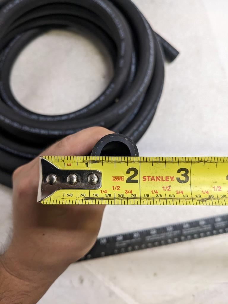 GATES 27008 SAFETY STRIPE FUEL LINE HOSE 25' OAL 5/8" ID NITRILE RUBBER NEW R15