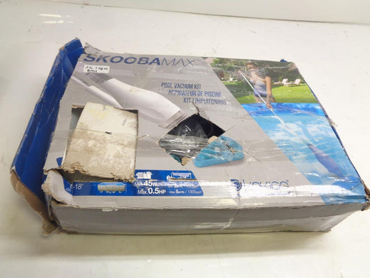 NEW SKOOBAMAX POOL VACUUM KIT 8-18' 530 GAL MIN./1300 GAL MAX. CAPACITY R28