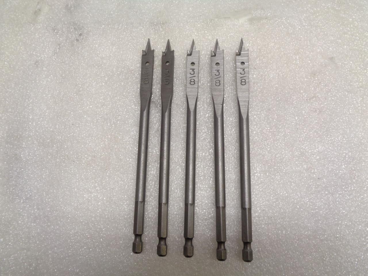 DEWALT DW1572 3/8" SPADE DRILL BIT 5 PACK NEW R22T7