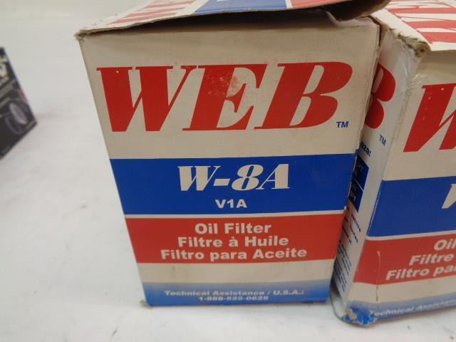 4-PACK NEW OLD STOCK WEB W8A OIL FILTERS R6TA