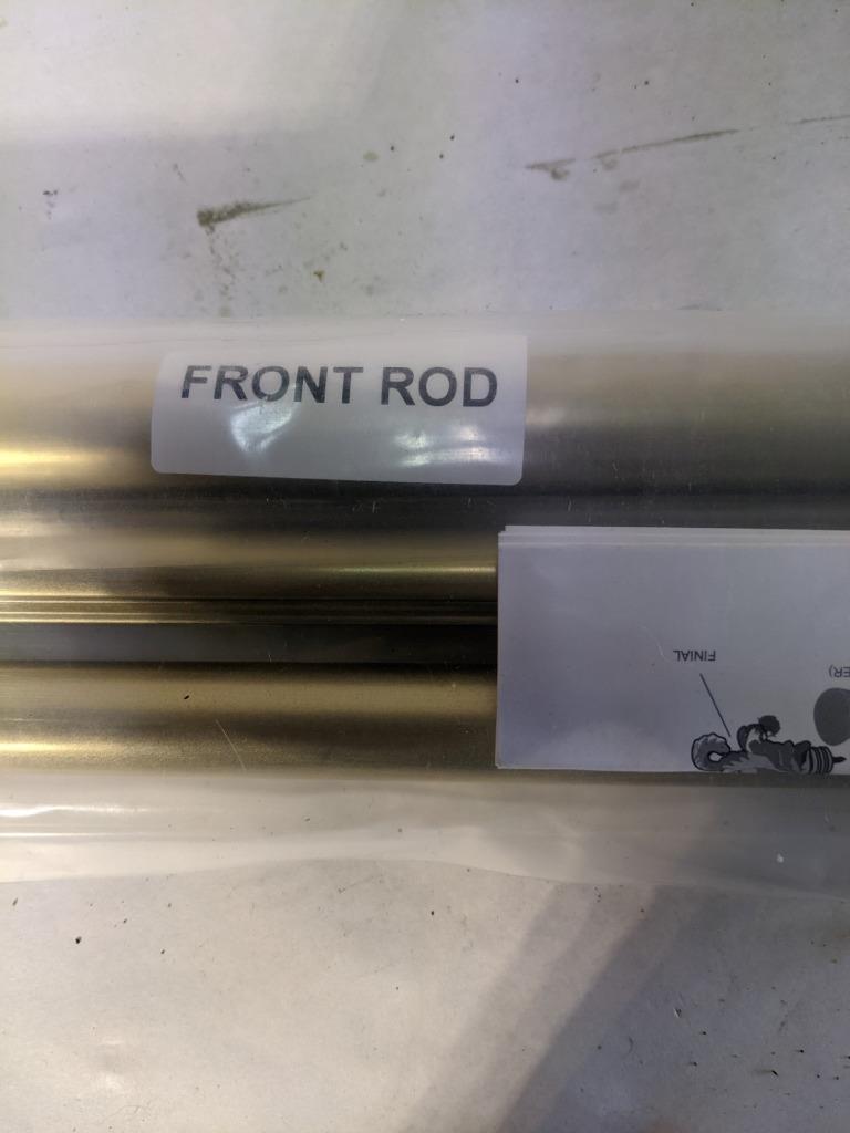 ROD DESYNE DP100-483D 1' DOUBLE ROD 48-84 INCH GOLD CURTAIN ROD NEW KSLR