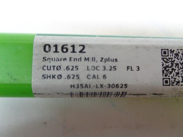 HELICAL 01612 SQUARE END MILL H35AI-LX-30625 R29