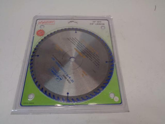 NEW LIFETIME CARBIDE 10" 60-TEETH FINISHING SAW BLADE 38543 SP1T1