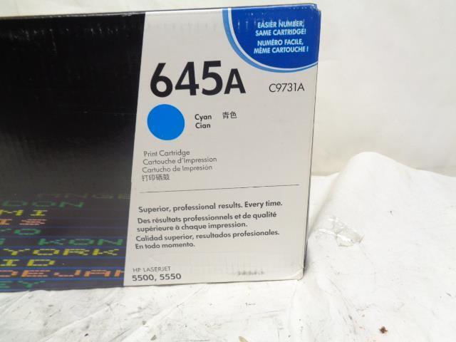 NEW HP CYAN TONER CARTRIDGE 645A C9731A FOR COLOR LASERJET 5500 & 5550 SR