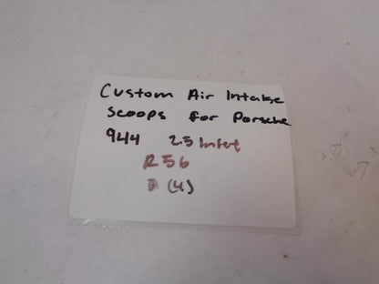 Porsche 944 Custom Front Air Intake Scoop 2.5 inch Inlet NEW R25T6