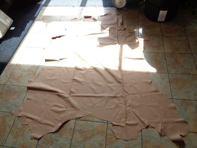 Leather Hide 43.48 Square Feet 4.04 Square Meters Beige NEW SR
