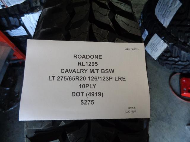 ROADONE CAVALRY MT BSW LT 275 65 20 126/123P LRE 10PLY RL1295 BQ1 SU7