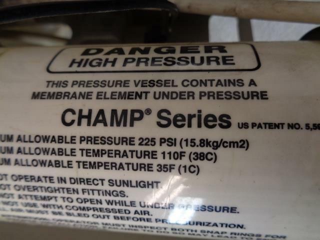 CHAMP Series Reverse Osmosis Water Filtration System Twin Pump USED BSR