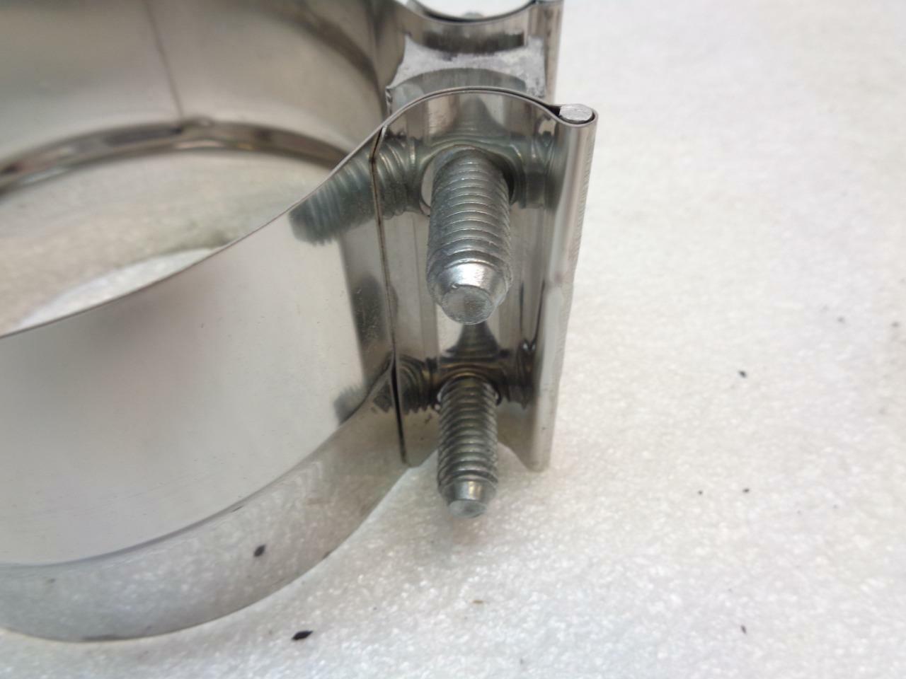 2 PACK NELSON INDUSTRIES TORCTITE 4'' EXHAUST CLAMPS WITH HARDWARE 90366A-10 R10