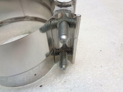 2 PACK NELSON INDUSTRIES TORCTITE 4'' EXHAUST CLAMPS WITH HARDWARE 90366A-10 R10