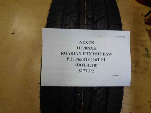 2 NEXEN ROADIAN HTX RH5 BSW 275 65 18 116T SL TIRES 11720NXK