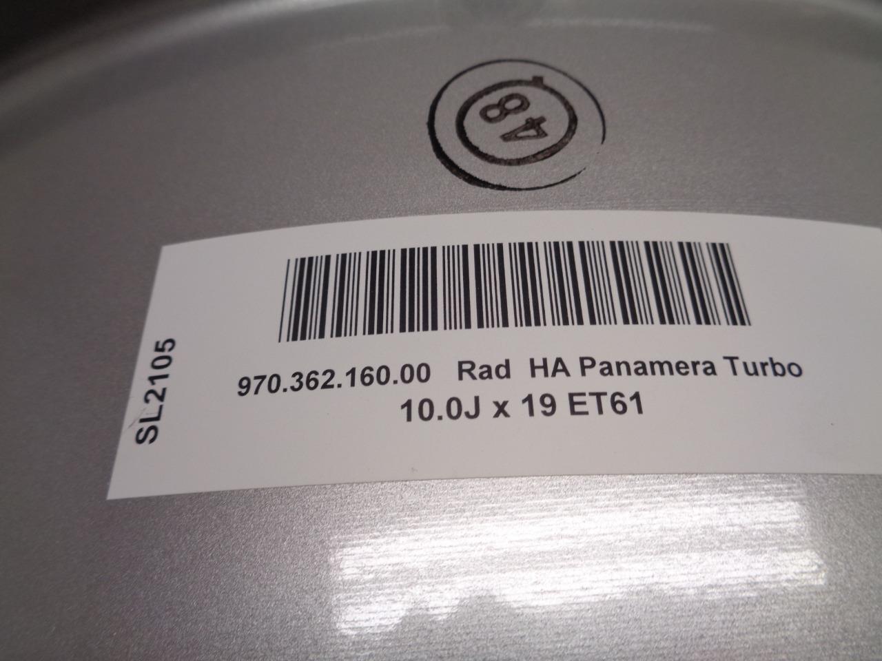 1 NEW GENUINE PORSCHE PANAMERA 2010-13 WHEEL 19X10 5X130 970 362 160 00 WR