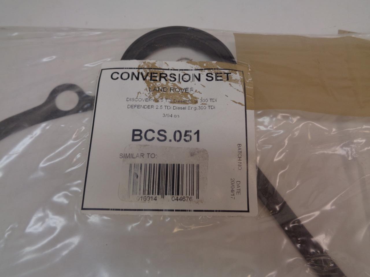 1 NEW CONVERSION GASKET SET FOR LAND ROVER BCS.051 R15