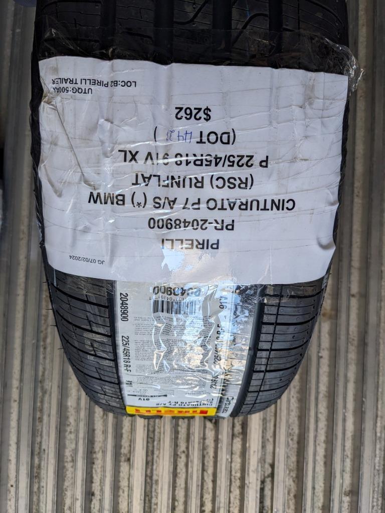 2 PIRELLI CINTURATO P7 A/S RSC BMW (*) P 225 45 18 91V SL TIRES 2048900 CQ3