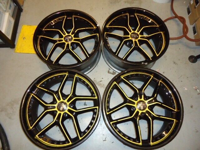 NEW DUB X-19 S0031985-40 19X8.5" 3PC FORGED WHEEL SET 5X114.3 6" BACK SPACING SR