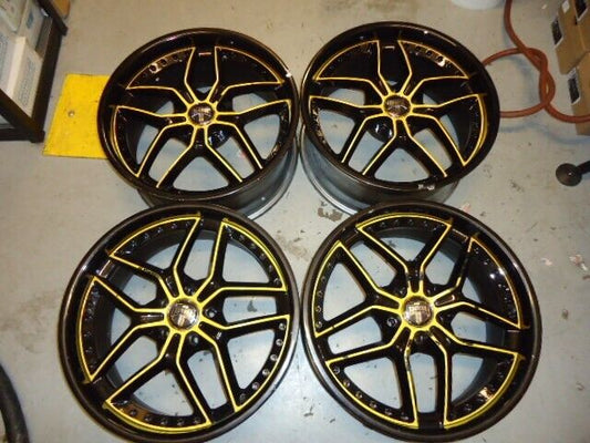 NEW DUB X-19 S0031985-40 19X8.5" 3PC FORGED WHEEL SET 5X114.3 6" BACK SPACING SR